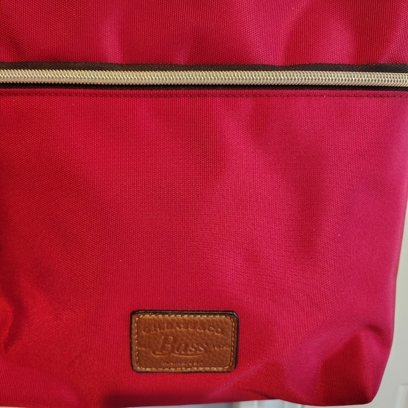 G.H.Bass Red Canvas Crossbody Bag - Picture 3 of 12